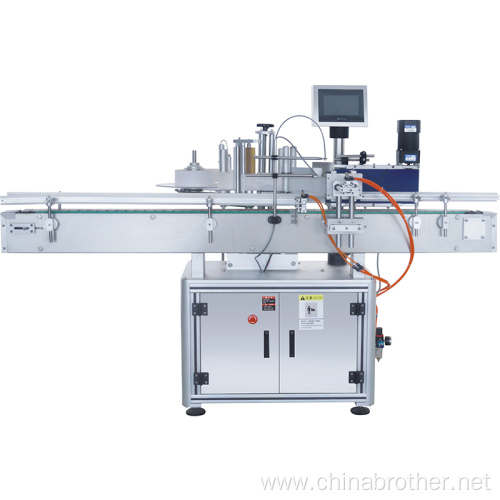 Stainless Steel Round Bottle Labeling Mahine